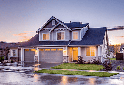 Exterior shot of a house